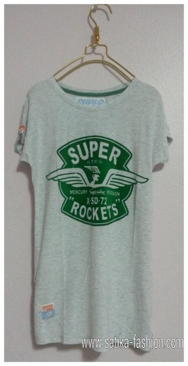 WSL6406W เสื้อยืดsuperdry ผู้หญิงสีขาว